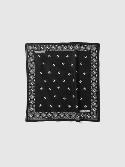 Neighborhood Geometric Pattern Bandana Black, Bandanas