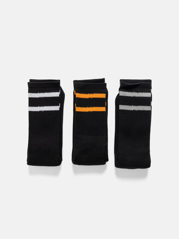 Neighborhood Classic 3Pack Socks Black, Socks