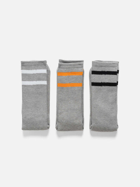 Neighborhood Classic 3Pack Socks Gray, Socks
