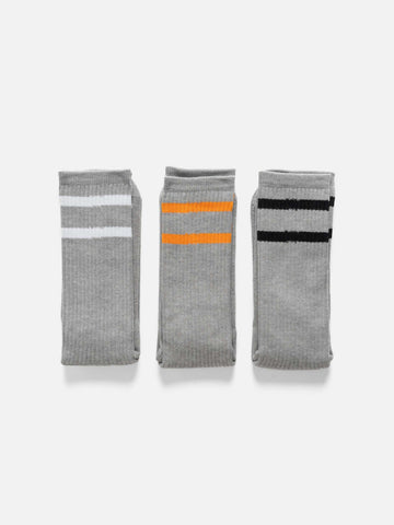 Neighborhood Classic 3Pack Socks Gray, Socks