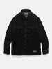 Flat shot of the NEIGHBORHOOD Corduroy CPO Shirt LS Black
