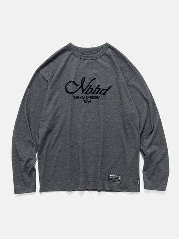Neighborhood Heather Fabric Tee LS Black, T-Shirts