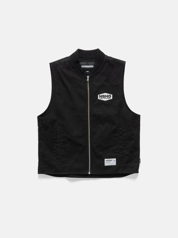 Neighborhood Zip Work Vest Black, Vests