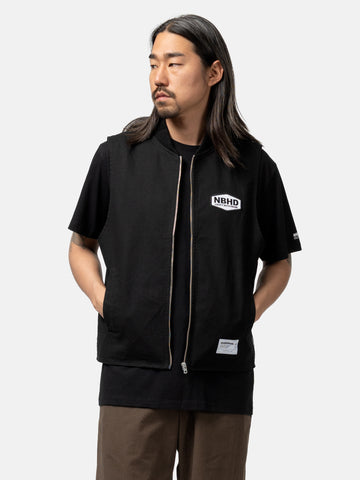 Neighborhood Zip Work Vest Black, Vests