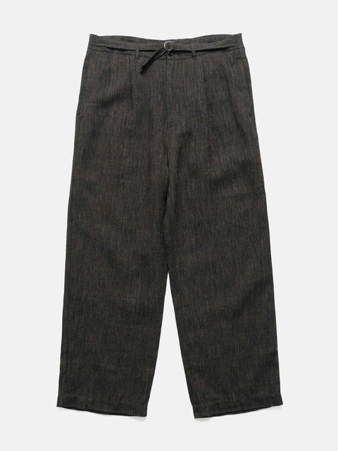 Needles Belted Pant - Linen Wool Twill Black, Pants