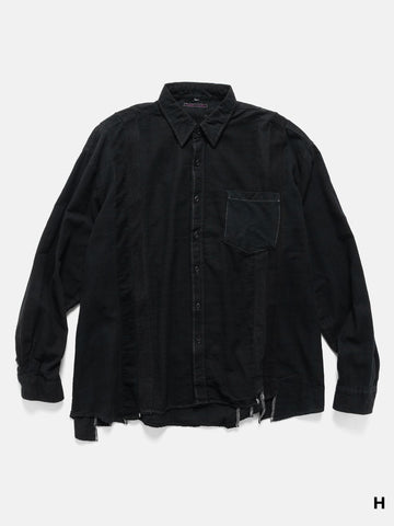 Needles Flannel Shirt -> 7 Cuts Wide Shirt / Over Dye, Shirts