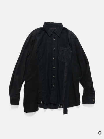 Needles Flannel Shirt -> 7 Cuts Wide Shirt / Over Dye, Shirts
