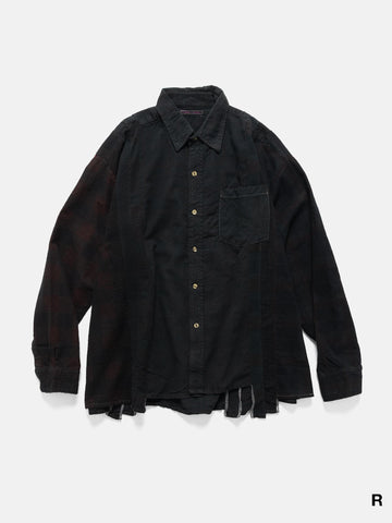 Needles Flannel Shirt -> 7 Cuts Wide Shirt / Over Dye, Shirts