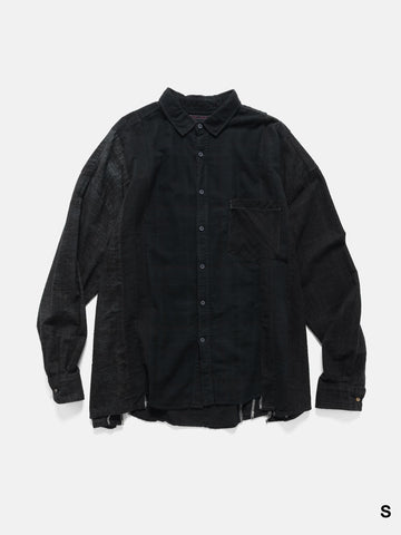 Needles Flannel Shirt -> 7 Cuts Wide Shirt / Over Dye, Shirts