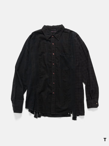 Needles Flannel Shirt -> 7 Cuts Wide Shirt / Over Dye, Shirts