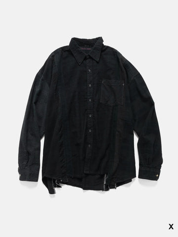 Needles Flannel Shirt -> 7 Cuts Wide Shirt / Over Dye, Shirts