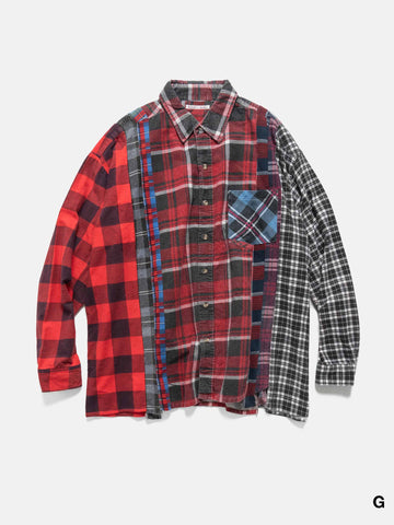 Needles Flannel Shirt -> 7 Cuts Wide Shirt Assorted, Shirts