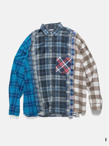Needles Flannel Shirt -> 7 Cuts Wide Shirt Assorted, Shirts