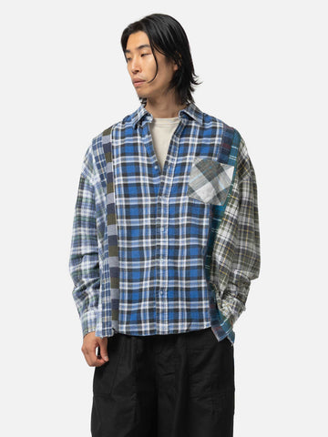 Needles Flannel Shirt -> 7 Cuts Wide Shirt Assorted, Shirts