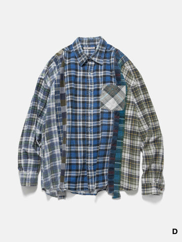 Needles Flannel Shirt -> 7 Cuts Wide Shirt Assorted, Shirts