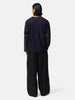 Needles L/S U-Neck Tee - Geometric Raschel Lace Eggplant, T-Shirts