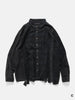Needles Flannel Shirt -> 7 Cuts Wide Shirt / Over Dye Black, Shirts