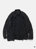Needles Flannel Shirt -> 7 Cuts Wide Shirt / Over Dye Black, Shirts