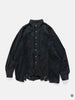 Needles Flannel Shirt -> 7 Cuts Wide Shirt / Over Dye Black, Shirts