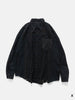 Needles Flannel Shirt -> 7 Cuts Wide Shirt / Over Dye Black, Shirts