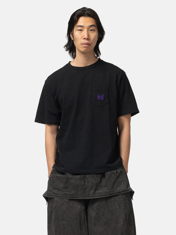 Needles S/S Pocket Tee - Cotton Jersey Black, T-Shirts