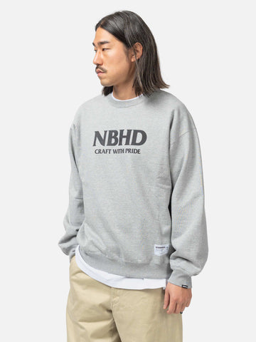 Neighborhood Classic Sweat Shirt LS Gray, Sweatshirts