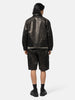 Neighborhood Leather Cargo Short Pants Black, Shorts