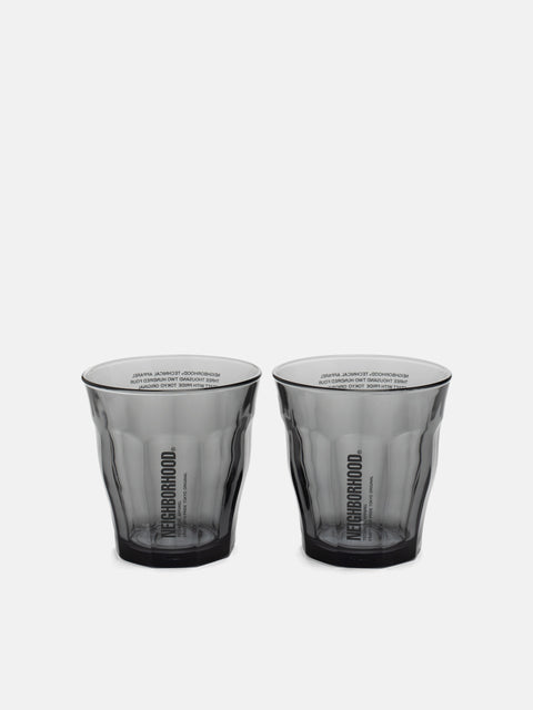 Neighborhood Logo Duralex Glass-M Set Gray, Glasses