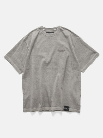 Neighborhood Pigment Dyed Crewneck SS Gray, T-Shirts