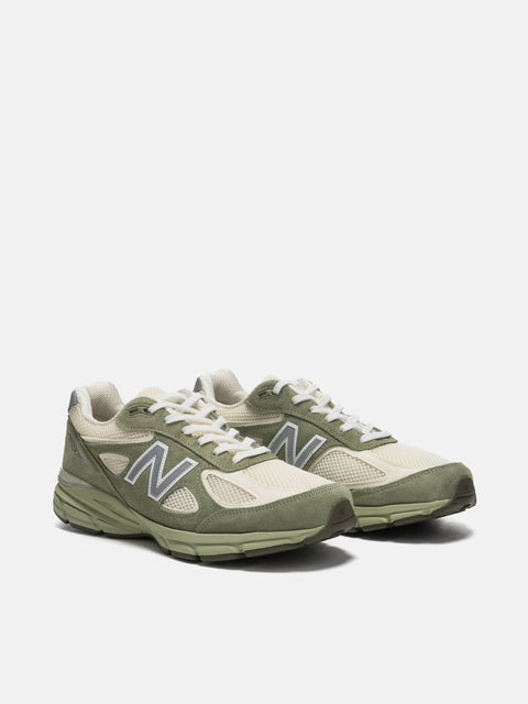 New Balance MADE in USA 990v4 Olive Leaf, Sneakers