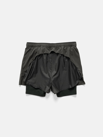 On x PAF Zero 2-in-1 Shorts Molasses/Black, Shorts