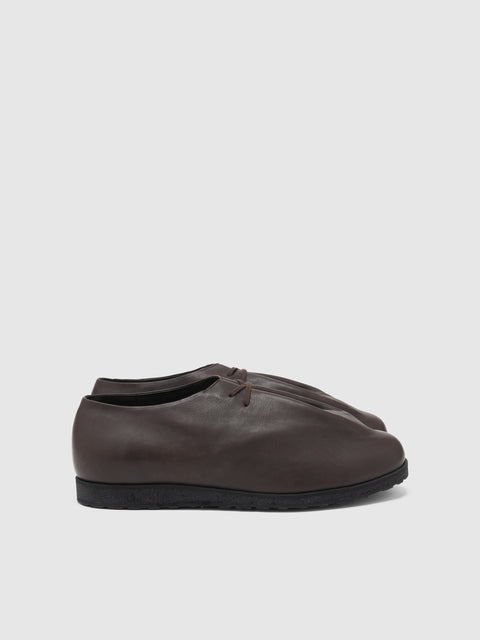 PETROSOLAUM Drawstring Soft Calf Dark Brown, Shoes