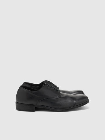 PETROSOLAUM Stone Derby Garment Dye Cowhide Black, Shoes