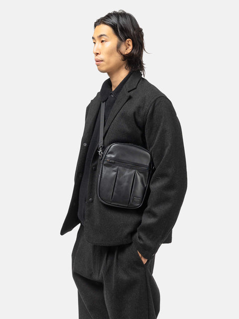 PORTER ALOOF Shoulder Bag (L) Black, Shoulder Bags
