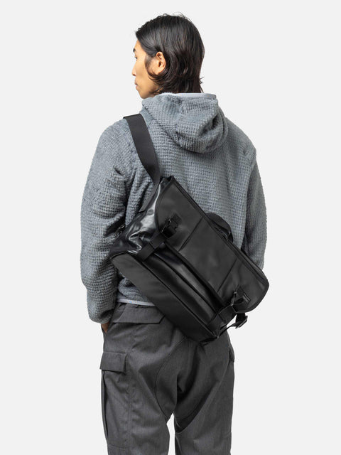 PORTER ALOOF Messenger Bag (L) Black, Shoulder Bags