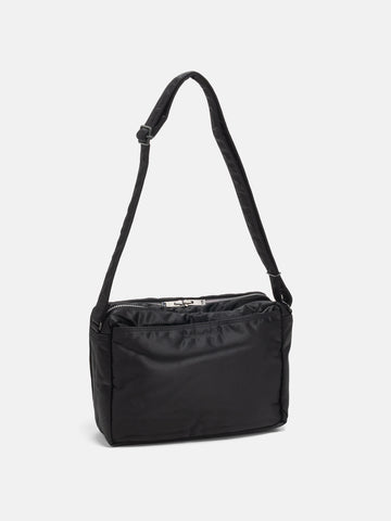 PORTER TANKER Sling Bag w/ Zip (L) Black, Shoulder Bags