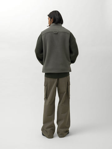 Rier Fleece Full Zip Gilet Zinc, Vests