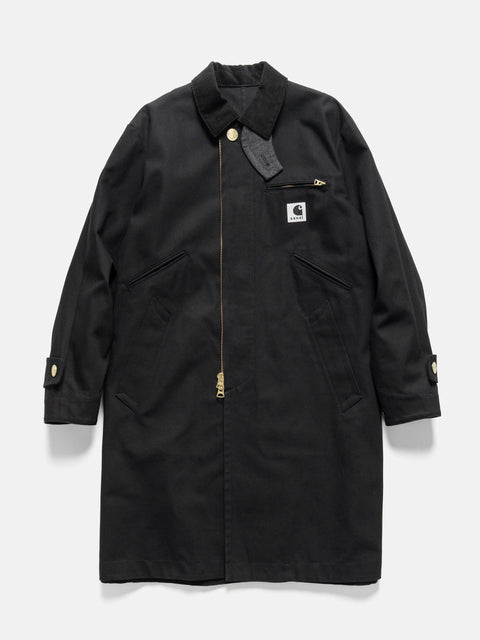 sacai x Carhartt WIP Duck Coat Black, Coats