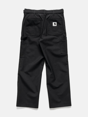 sacai x Carhartt WIP Duck Pants Black, Pants