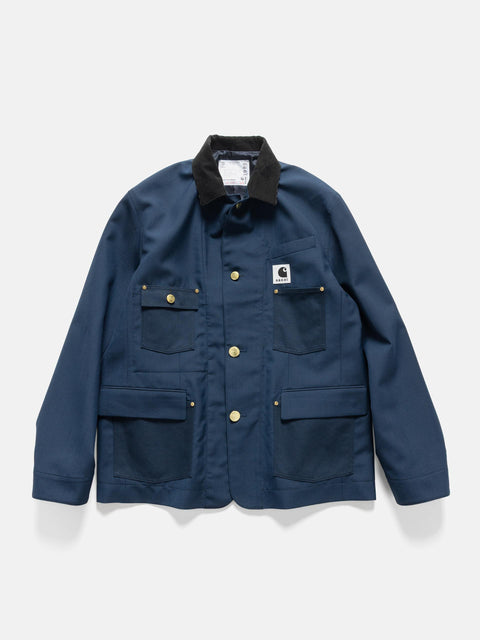 sacai x Carhartt WIP Suiting x Duck Jacket Blue, Jackets
