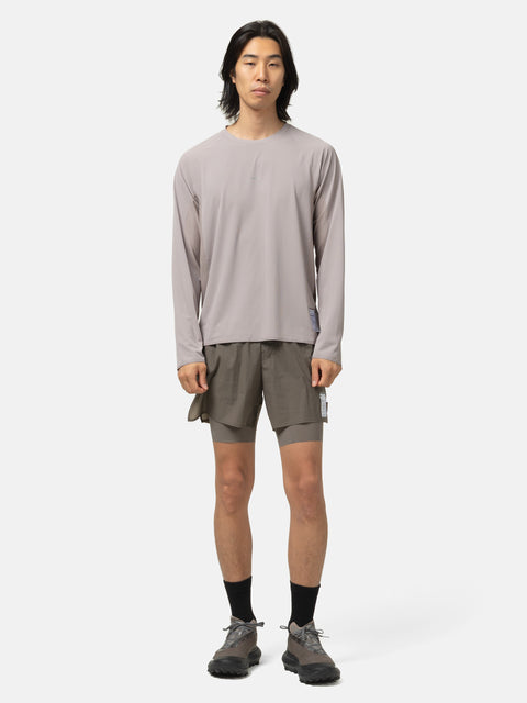 Satisfy AuraLite UV Long Tee Moon Rock, T-Shirts