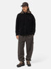 Shot of model wearing Stone Island Cotton corduroy overshirt Black