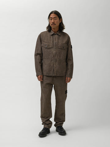 Stone Island Corduroy Overshirt Lead Grey, Shirts