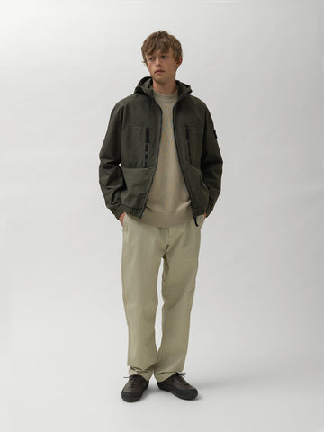 Stone Island Ghost Piece All Weather Cotton Canvas Pant Beige, Pants