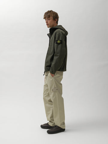 Stone Island Ghost Piece All Weather Cotton Canvas Pant Beige, Pants