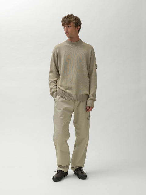 Stone Island Ghost Piece Knit Sweater Beige, Sweaters