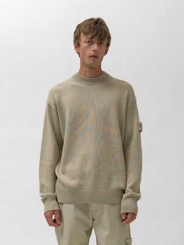 Stone Island Ghost Piece Knit Sweater Beige, Sweaters