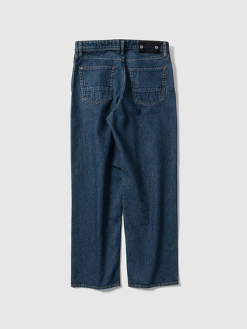 Stone Island Indigo Denim Medium Grainy Wash Loose Pant, Pants