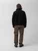 Stone Island Ghost Piece Wool Nylon Flannel Black, Jackets