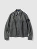 Stone Island Light Grey Wash Biker Jacket, Jackets